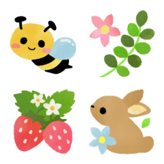 Emoji fofo de primavera