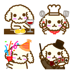 cute dog and  stylish Emoji
