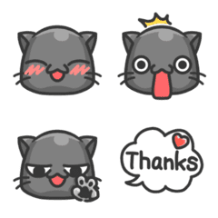 Cat Emoji [BLK] Facial expression 1