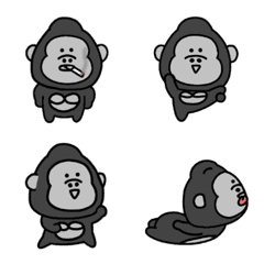 Surreal mini gorilla emoji