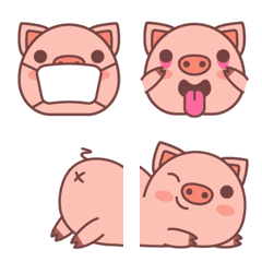 funny pig emoji