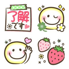 Pastel color YURUKAWA Smile Emoji