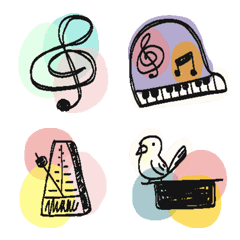 音楽記号と楽器と小物の絵文字