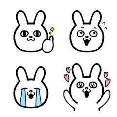 Expressive Rabbit Emoji