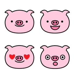 Emotional Face Emoji : Little Pig