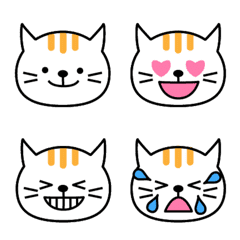 ใบหน้าอารมณ์ Emoji: ลูกแมว 1