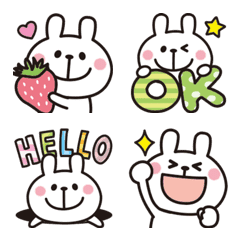 Adult cute rabbits Emoji 9