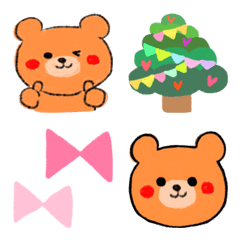 Emoji bear cute