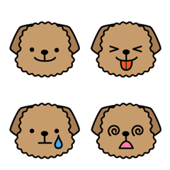 Wajah Emoji: Toy Poodle