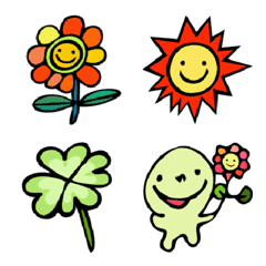 Emoji/Flowers, leaves, you and me