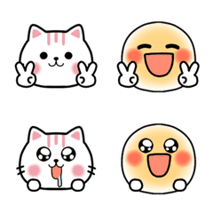 Cute Smile Cat Nekunya Coaction Emoji