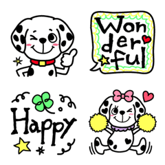 OSYARE DOT Dalmatian DOG Emoji