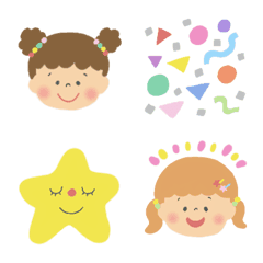 fluffy colorful cute Emoji