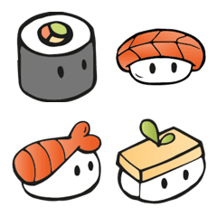 Sushi emoji set