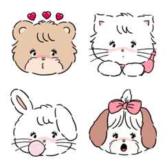 Bear Cat Emoji Line Emoji Line Store