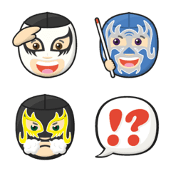 pro wrestling luchador brothers emoji