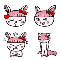 Pattun rabbit momochi emoji