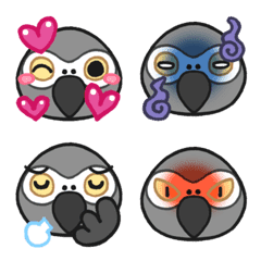 Grey Parrot Emoji