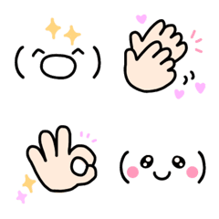 Kao-moji & hand sign