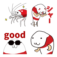 Red bee shrimp Emoji