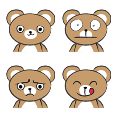 round face brown bear