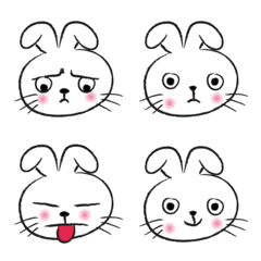 round face cute rabbit