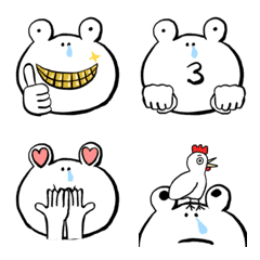 Simple snot-nosed frog emoji 01