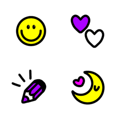 minimum black and purple emoji