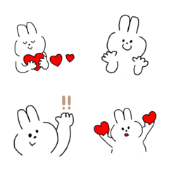 Obedient rabbit emoji