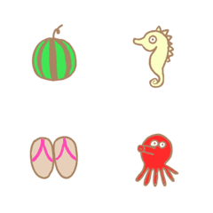 Summer emojis