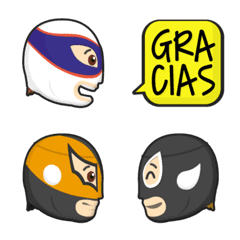 pro wrestling luchador profile emoji