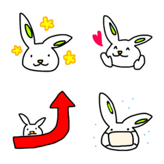 simple Emojis of the rabbit