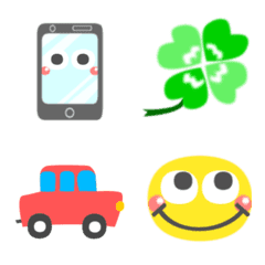 Let's use it! Colorful and gentle emoji