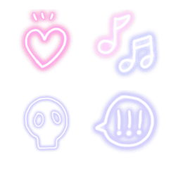 Neon color emoji by ayk