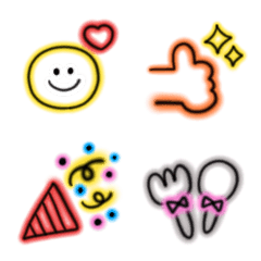 simple cute neon Emoji (1)