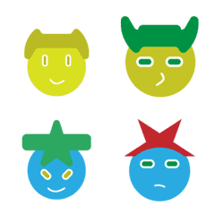several color emoticon