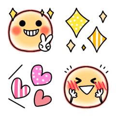 Cute A stylish Smile Pastel Emoji