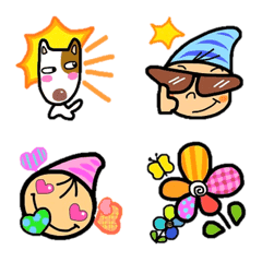 Hana and friend Emoji – LINE Emoji | LINE STORE