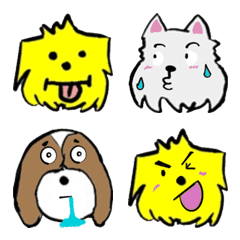 Doghero face stickers 01