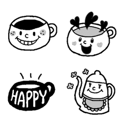 monochrome cafe Emoji