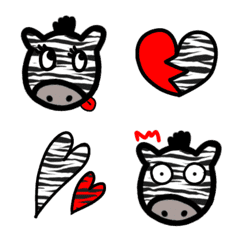 zebrapattern cawaii emoji part3