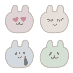 Pastel color bunnies