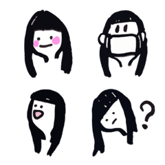  long hair-girl [Longhetan] emoji