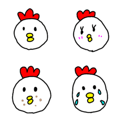 Cute chicken maruchiki emoji