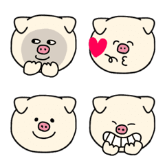 Big Face Pig Emoji