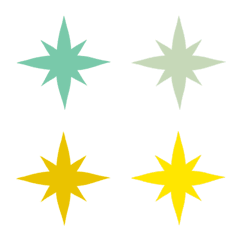 Shining star shape (40 colors)
