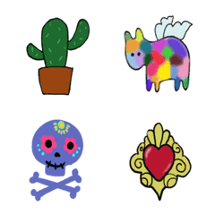 colorful mexican sticker 2