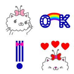 Butterfly White Cat emojis