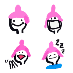Pinkhead odango-girl [Opidantan] emoji