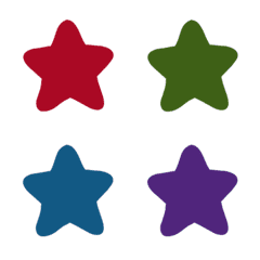 귀여운 원형 테두리 별 모양 (40 색)